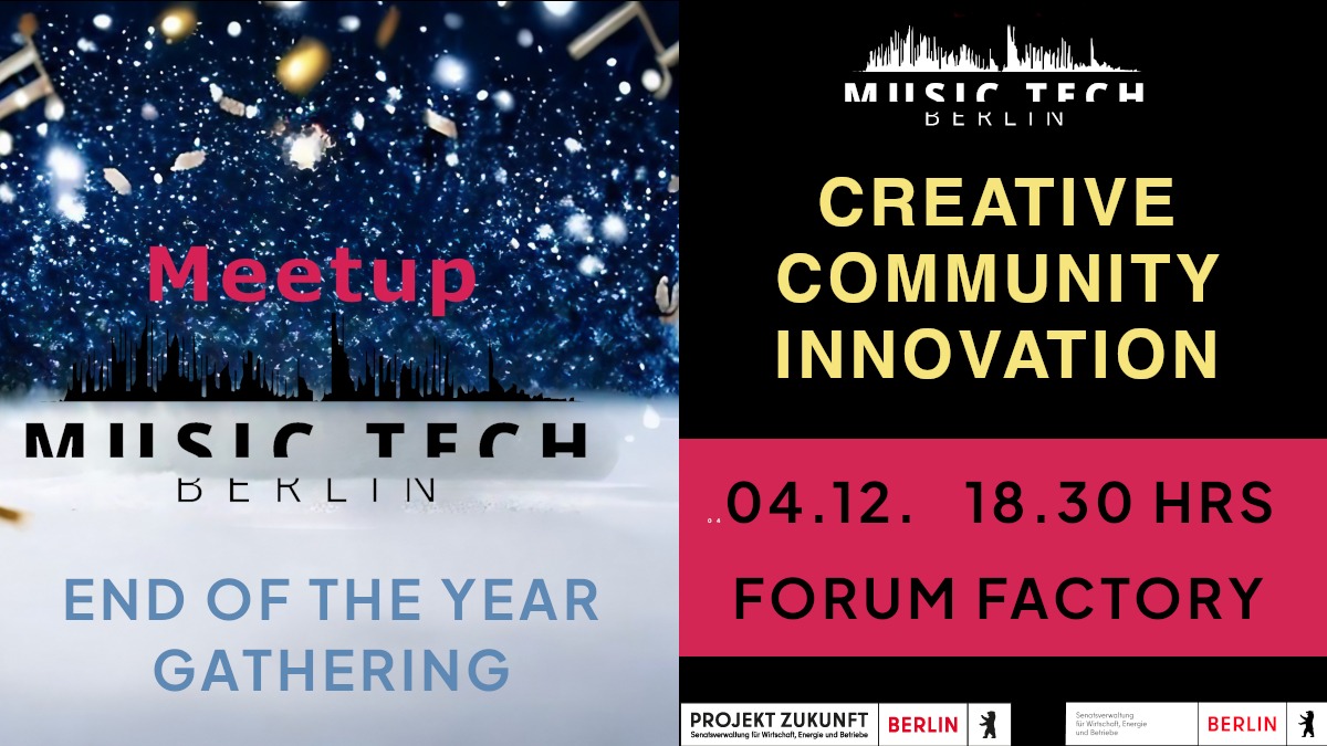 Berlin Music Tech Meetup 16. 4.12.23 Forum Factory